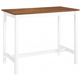 Set mobilier tip bar, masă și scaune, 3 piese, lemn masiv - Img 9