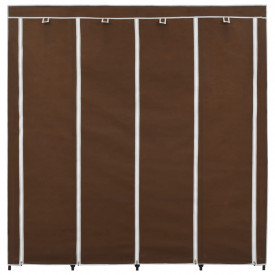 Șifonier cu 4 compartimente, maro, 175x45x170 cm - Img 4