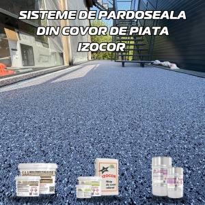 Sistem epoxidic de pardoseala din covor din piatra