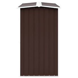 Șopron depozitare lemne, maro, 330x92x153 cm, oțel galvanizat - Img 3