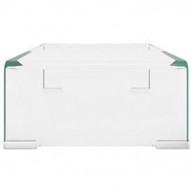 Stativ TV/monitor, sticlă transparentă, 40 x 25 x 11 cm - Img 4