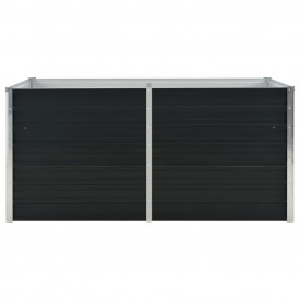 Strat înălțat de grădină antracit 160x80x77 cm oțel galvanizat - Img 3