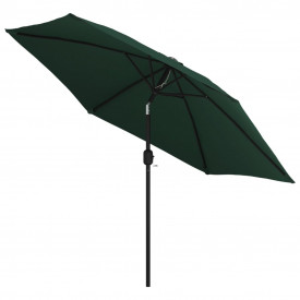 Umbrelă de soare cu stâlp din oțel 3 m, Verde - Img 3