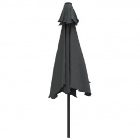 Umbrelă de soare de exterior, stâlp din metal, 300 cm, antracit - Img 4