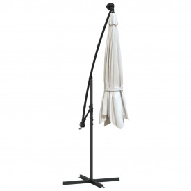 Umbrelă soare suspendată, iluminare LED, stâlp metalic 300 cm - Img 8