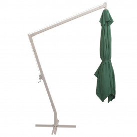 Umbrelă suspendată, stâlp de aluminiu, 300x300 cm, verde - Img 4