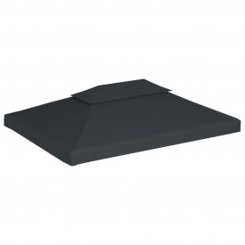 vidaXL Acoperiș pavilion, 2 straturi, 310 g/m², 4x3 m, antracit - Img 2