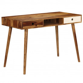 vidaXL Birou de scris, 110 x 55 x 76 cm, lemn masiv de palisandru - Img 11