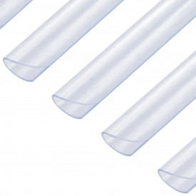 vidaXL Cleme fixare fâșii de gard, 100 buc., PVC, transparent - Img 3