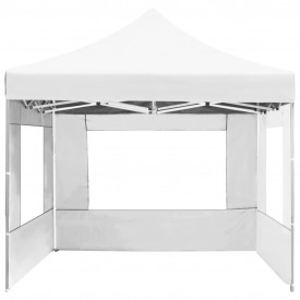 vidaXL Cort de petrecere pliabil cu pereți, alb, 4,5 x 3 m, aluminiu - Img 5