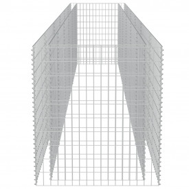 vidaXL Jardinieră gabion, oțel galvanizat, 540 x 90 x 100 cm - Img 6