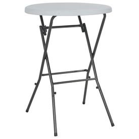 vidaXL Masă de bar pliantă, alb, 80 x 110 cm, HDPE