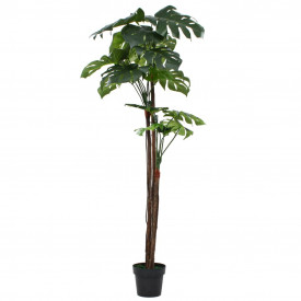 vidaXL Plantă artificială Monstera cu ghiveci 170 cm Verde - Img 1