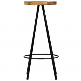 vidaXL Scaune de bar 4 buc, lemn masiv de mango, 30 x 30 x 76 cm - Img 3