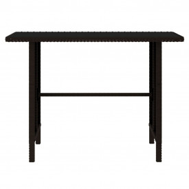 vidaXL Set mobilier de exterior, 10 piese, poliratan, maro și alb - Img 10