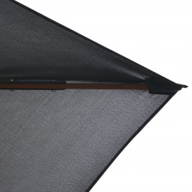 vidaXL Umbrelă de soare exterior, stâlp lemn, 200x300 cm, antracit - Img 5