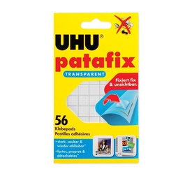 Adeziv tablete transparent UHU Patafix, reutilizabil, 56 tablete