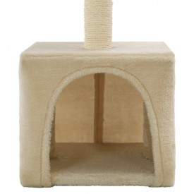 Ansamblu pentru pisici, stâlpi cu funie de sisal, 55 cm, bej - Img 6