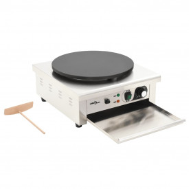 Aparat electric de clătite cu tavă retractabilă, 40 cm, 3000 W - Img 4