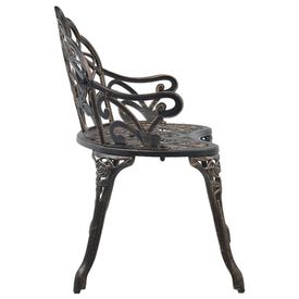 Bancă bistro, bronz, 100 cm, aluminiu turnat - Img 3