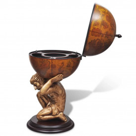 Bar tip glob, suport sticle de vin cu aspect Atlas 42x42x85 cm - Img 6