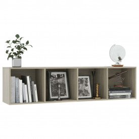 Bibliotecă/Comodă TV, stejar Sonoma, 143 x 30 x 36 cm - Img 5