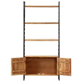 Bibliotecă cu 4 niveluri, 80x30x180 cm, lemn masiv de acacia - Img 3