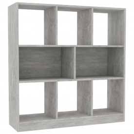Bibliotecă, gri beton, 97,5 x 29,5 x 100 cm, PAL - Img 2