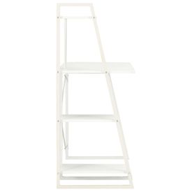 Birou cu rafturi, alb, 102 x 50 x 117 cm - Img 2