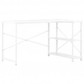 Birou de calculator, alb, 120 x 72 x 70 cm - Img 2