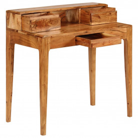 Birou de lucru cu sertare, lemn masiv, 88 x 50 x 90 cm - Img 3