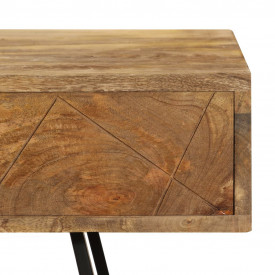 Birou de scris cu sertare, 110x50x76 cm, lemn masiv de mango - Img 9