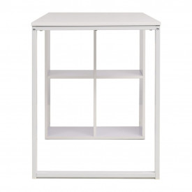 Birou de scris, PAL, 120 x 60 x 75 cm, Alb - Img 5