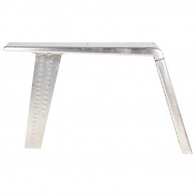 Birou, design aeronavă, argintiu, 112 x 50 x 76 cm, metal - Img 2
