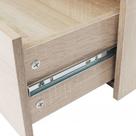 Bufet cu 4 sertare, 60 x 30,5 x 71 cm, culoare stejar - Img 5
