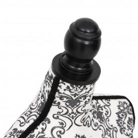 Bust croitorie feminin Negru cu alb - Img 5