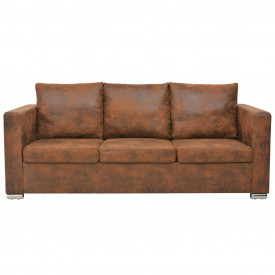 Canapea cu 3 locuri, 191 x 73 x 82 cm, velur - Img 2