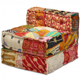 Canapea modulară cu 3 locuri Textil, Model Petice - Img 10