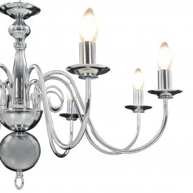 Candelabru, argintiu, 8 becuri E14 - Img 10