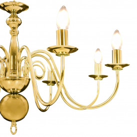 Candelabru, auriu, 8 becuri E14 - Img 10