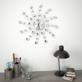 Ceas de perete, mecanism cuarț, 50 cm, design modern - Img 2