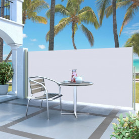 Copertină laterală retractabilă, crem, 140 x 300 cm