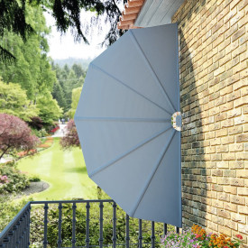Copertină pliabilă de grădină 160 cm gri - Img 4