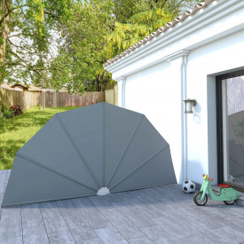 Copertină pliabilă de grădină 200 cm gri