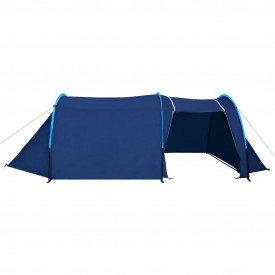Cort camping 4 persoane, Bleumarin/Albastru deschis - Img 3