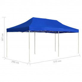 Cort de petrecere pliabil profesional albastru 6x3 m aluminiu - Img 8