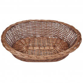 Coș pentru câini/animale de companie din salcie naturală 70 cm - Img 3