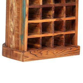 Dulap de vinuri, 50 x 40 x 180 cm, lemn masiv reciclat - Img 2