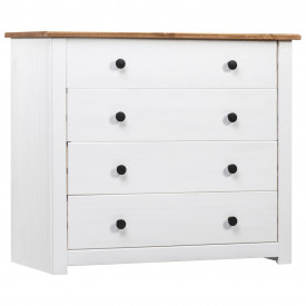 Dulap lateral, alb, 80 x 40 x 73 cm, gama pin de Panama