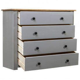 Dulap lateral, gri, 80 x 40 x 73 cm, gama pin de Panama - Img 3